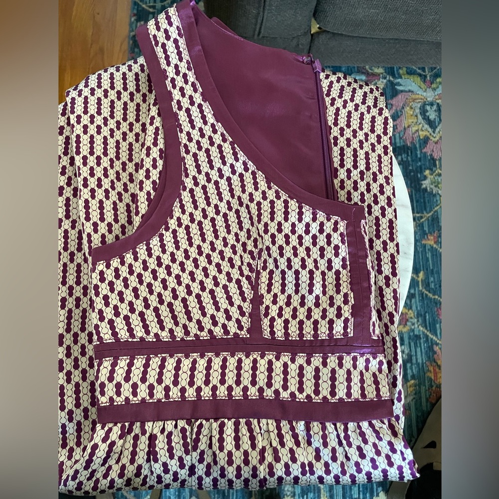 Proenza Schouler Target purple silk dress size 9